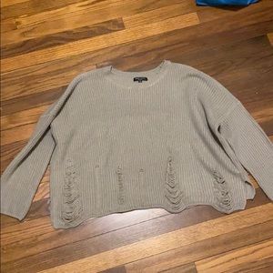 Ripped oversized sweater